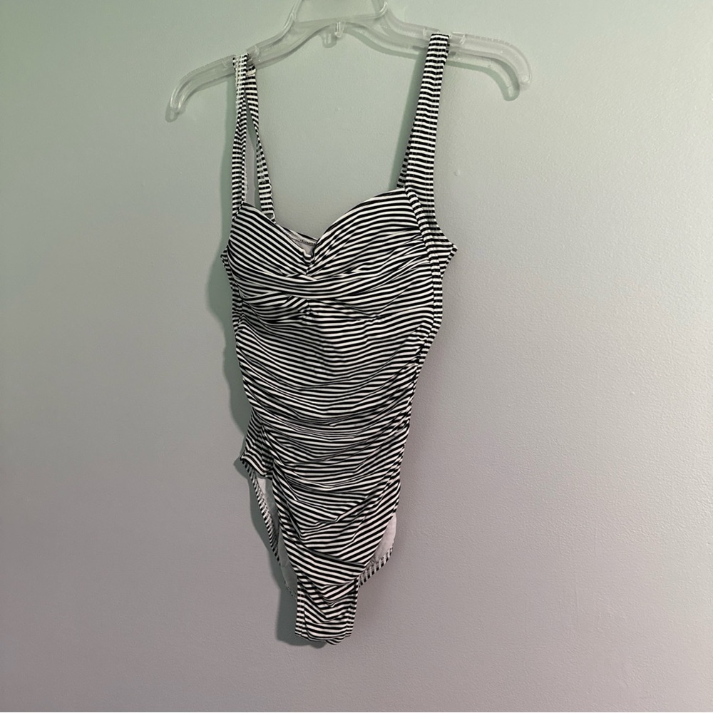 Bond Eye Australia Niptuck Vacation‎ Wear Multi Striped Piece Swimsuit 6 D/DD